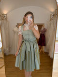 Jacquard-Dirndl grün