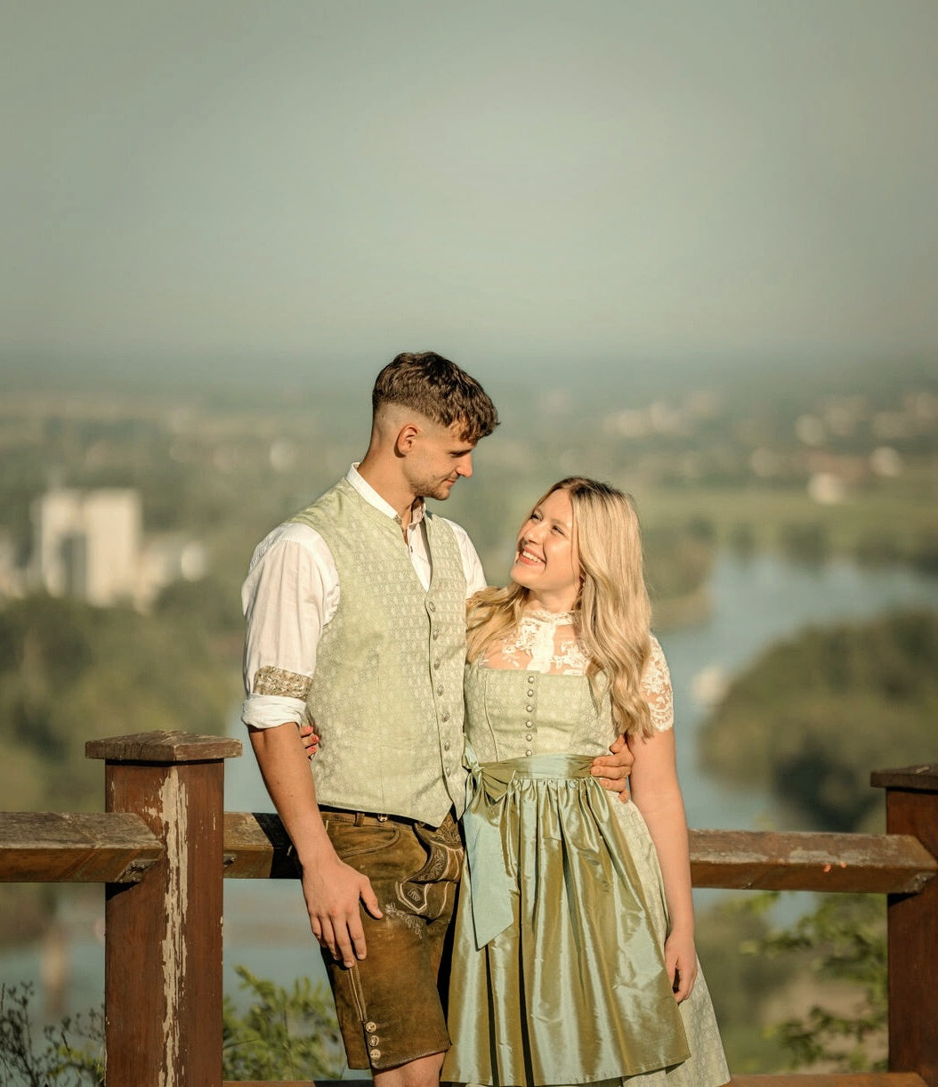 Herren Leiberl grün, kompatibel im Partnerlook